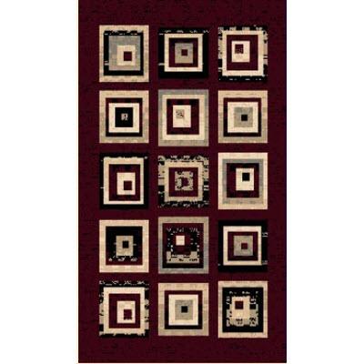 Persian Weavers Rugs Rectangle Sculpture S-253 (Burgundy) 6'x9' IMAGE 1