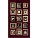 Persian Weavers Rugs Rectangle Sculpture S-253 (Burgundy) 6'x9' IMAGE 1