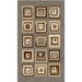 Persian Weavers Rugs Rectangle Sculpture S-253 (Charcoal) 6'x9' IMAGE 1