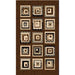 Persian Weavers Rugs Rectangle Sculpture S-253 (Chocolate) 6'x9' IMAGE 1