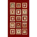 Persian Weavers Rugs Rectangle Sculpture S-253 (Red) 6'x9' IMAGE 1