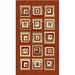 Persian Weavers Rugs Rectangle Sculpture S-253 (Rust) 6'x9' IMAGE 1