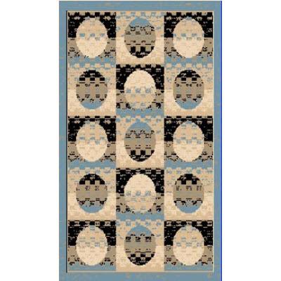 Persian Weavers Rugs Rectangle Sculpture S-254 (Blue) 6'x9' IMAGE 1