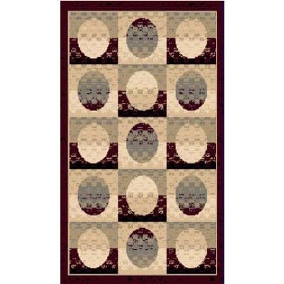 Persian Weavers Rugs Rectangle Sculpture S-254 (Burgundy) 6'x9' IMAGE 1