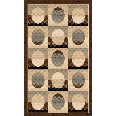 Persian Weavers Rugs Rectangle Sculpture S-254 (Chocolate) 6'x9' IMAGE 1