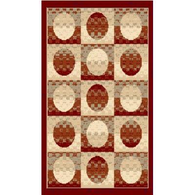 Persian Weavers Rugs Rectangle Sculpture S-254 (Red) 6'x9' IMAGE 1