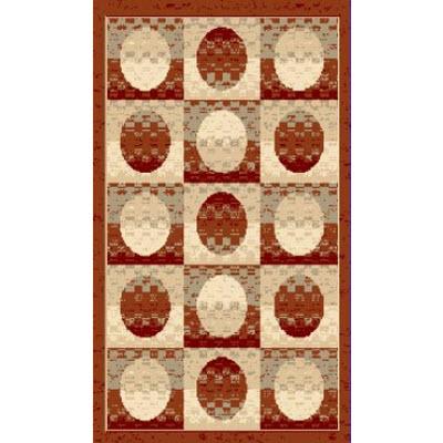 Persian Weavers Rugs Rectangle Sculpture S-254 (Rust) 6'x9' IMAGE 1