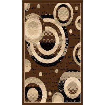 Persian Weavers Rugs Rectangle Sculpture S-255 (Chocolate) 6'x9' IMAGE 1