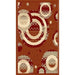 Persian Weavers Rugs Rectangle Sculpture S-255 (Rust) 6'x9' IMAGE 1