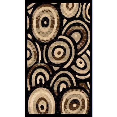 Persian Weavers Rugs Rectangle Sculpture S-256 (Black) 6'x9' IMAGE 1