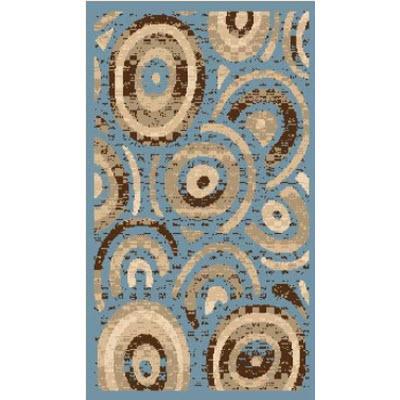 Persian Weavers Rugs Rectangle Sculpture S-256 (Blue) 6'x9' IMAGE 1