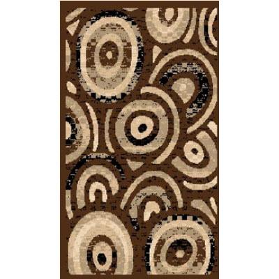 Persian Weavers Rugs Rectangle Sculpture S-256 (Chocolate) 6'x9' IMAGE 1