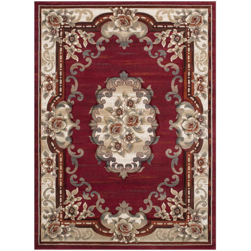 Persian Weavers Rugs Rectangle Sculpture S-259 (Red) 6'x9' IMAGE 1