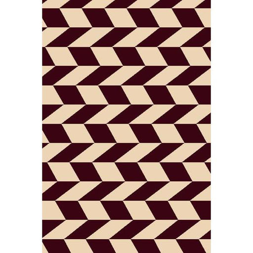 Persian Weavers Rugs Rectangle Sculpture S-261 (Burgundy) 6'x9' IMAGE 1