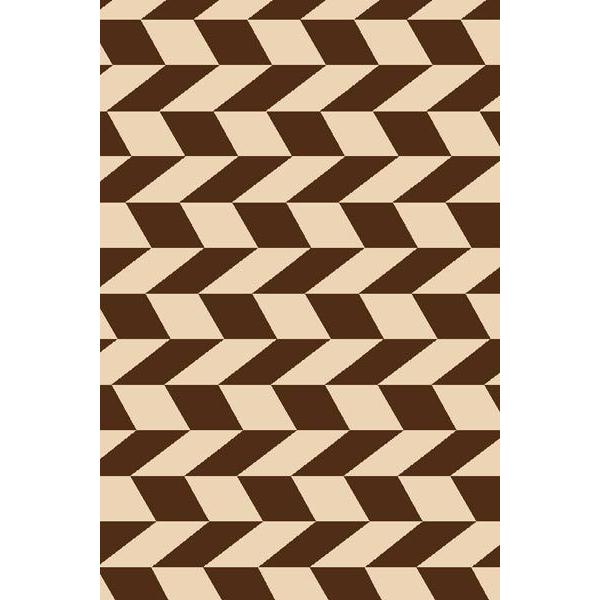 Persian Weavers Rugs Rectangle Sculpture S-261 (Chocolate) 6'x9' IMAGE 1