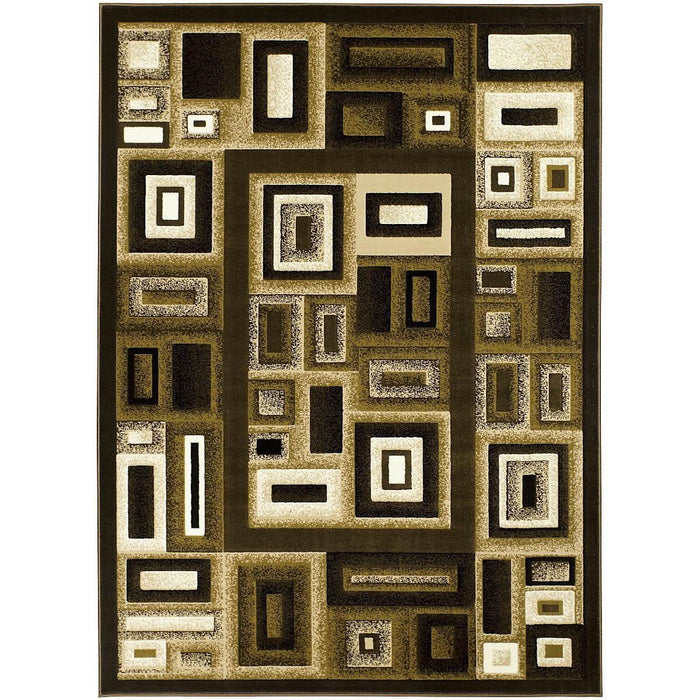 Persian Weavers Rugs Rectangle Gallery-20 6'x9' Rug - Chocolate IMAGE 1