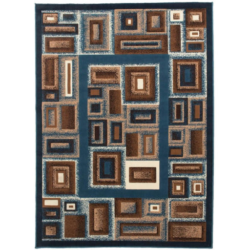 Persian Weavers Rugs Rectangle Gallery-20 6'x9' Rug - Aqua-Blue IMAGE 1