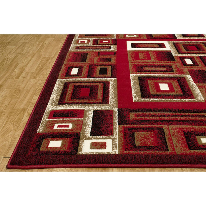 Persian Weavers Rugs Rectangle Gallery-20 6'x9' Rug - Red IMAGE 3