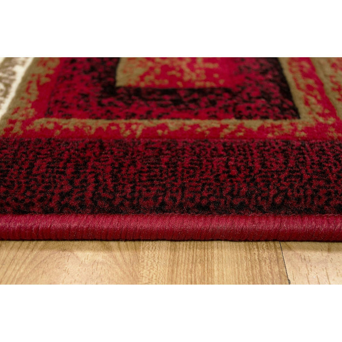 Persian Weavers Rugs Rectangle Gallery-20 6'x9' Rug - Red IMAGE 4