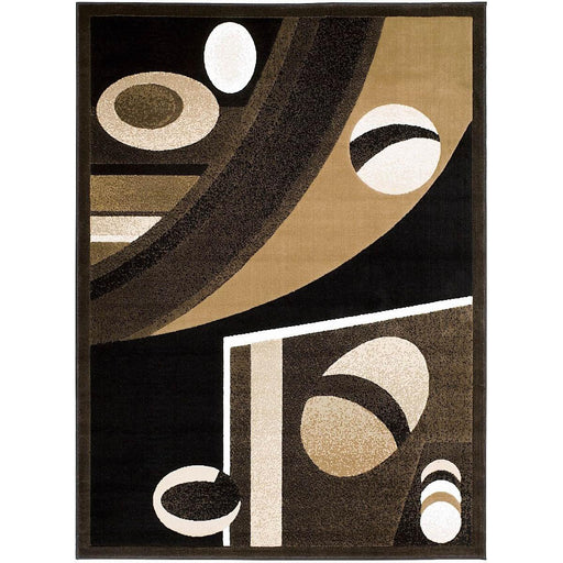 Persian Weavers Rugs Rectangle Gallery-21 (Black) 6'x9' IMAGE 1