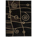 Persian Weavers Rugs Rectangle Gallery-22 (Black) 6'x9' IMAGE 1