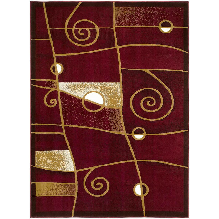 Persian Weavers Rugs Rectangle Gallery-22 (Burgundy) 6'x9' IMAGE 1