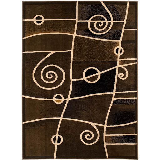 Persian Weavers Rugs Rectangle Gallery-22 (Chocolate) 6'x9' IMAGE 1