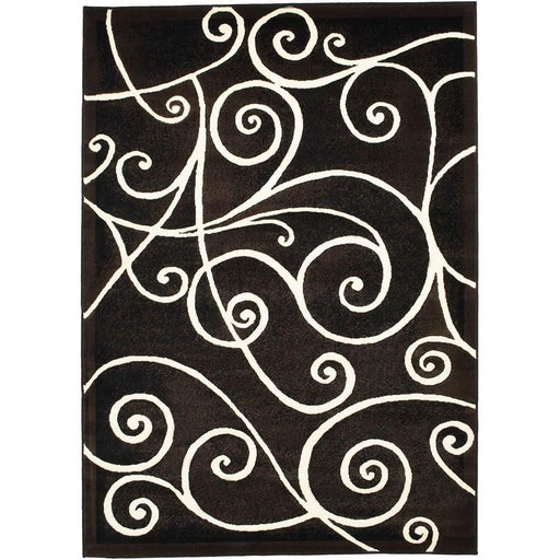 Persian Weavers Rugs Rectangle Gallery-23 6'x9' Rug - Black IMAGE 1