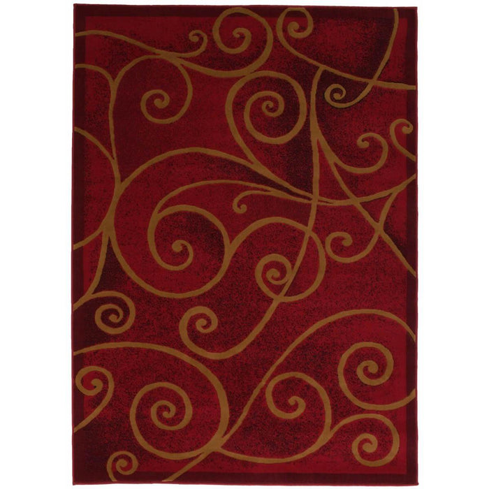 Persian Weavers Rugs Rectangle Gallery-23 6'x9' Rug - Red IMAGE 1