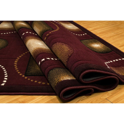 Persian Weavers Rugs Rectangle Gallery-25 (Burgundy) 6'x9' IMAGE 2