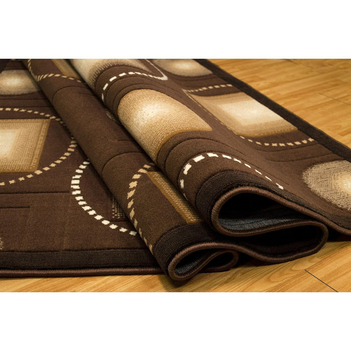 Persian Weavers Rugs Rectangle Gallery-25 (Chocolate) 6'x9' IMAGE 2