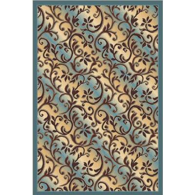 Persian Weavers Rugs Rectangle Gallery-27 6'x9' Rug - Aqua-Blue IMAGE 1