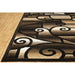 Persian Weavers Rugs Rectangle Gallery-28 (Black) 6'x9' IMAGE 3