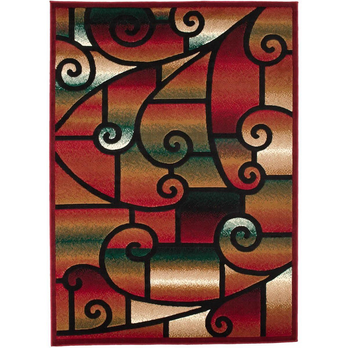 Persian Weavers Rugs Rectangle Gallery-28 (Red) 6'x9' IMAGE 1