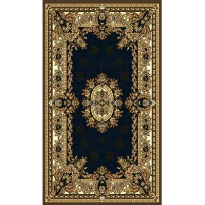 Persian Weavers Rugs Rectangle Kingdom D-120 (Black) 6'x9' IMAGE 1