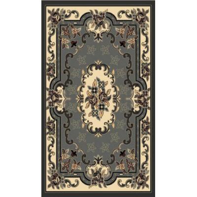 Persian Weavers Rugs Rectangle Kingdom D-121 (Grey) 6'x9' IMAGE 1