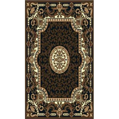 Persian Weavers Rugs Rectangle Kingdom D-123 (Black) 6'x9' IMAGE 1