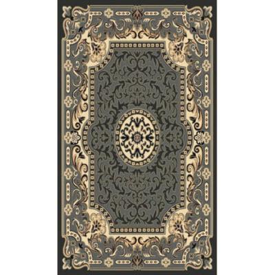 Persian Weavers Rugs Rectangle Kingdom D-123 (Grey) 6'x9' IMAGE 1