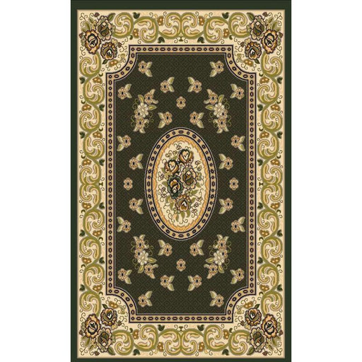 Persian Weavers Rugs Rectangle Kingdom D-124 (S-Green) 6'x9' IMAGE 1