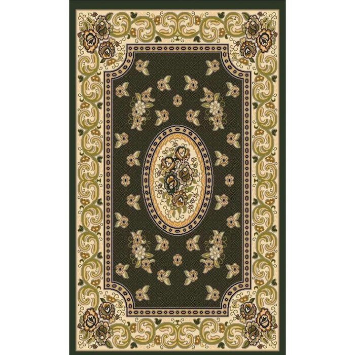 Persian Weavers Rugs Rectangle Kingdom D-124 (S-Green) 6'x9' IMAGE 1