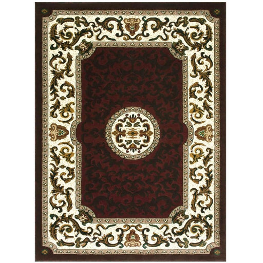 Persian Weavers Rugs Rectangle Kingdom D-128 (Burgundy) 6'x9' IMAGE 1