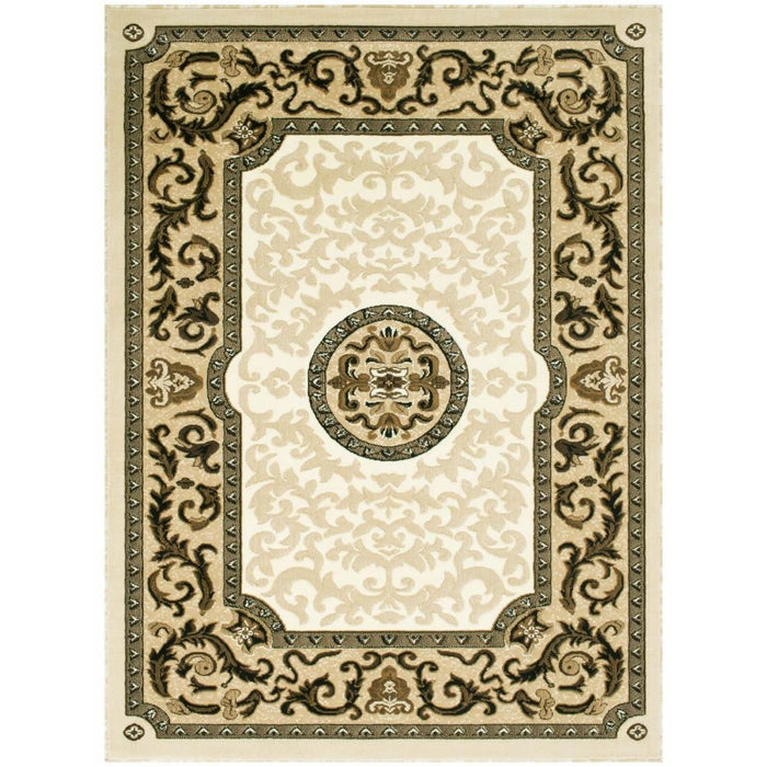 Persian Weavers Rugs Rectangle Kingdom D-128 (Ivory) 6'x9' IMAGE 1