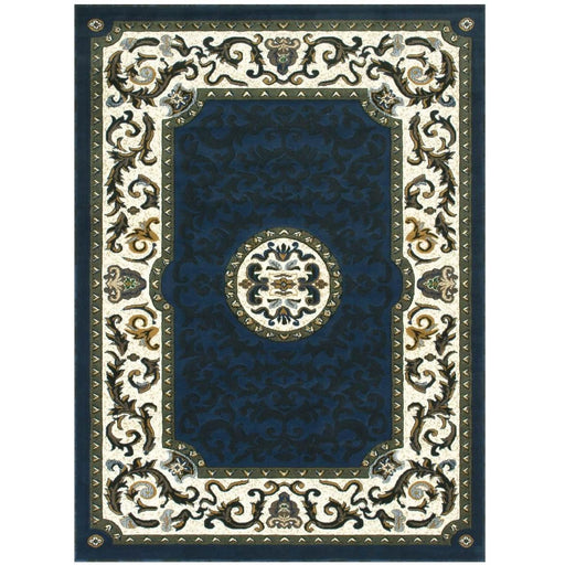 Persian Weavers Rugs Rectangle Kingdom D-128 (N-Blue) 6'x9' IMAGE 1