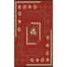 Persian Weavers Rugs Rectangle Kingdom D-132 (R-Red) 6'x9' IMAGE 1