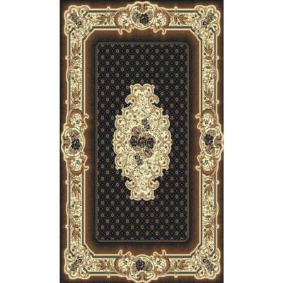 Persian Weavers Rugs Rectangle Kingdom D-136 (Black) 6'x9' IMAGE 1