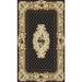 Persian Weavers Rugs Rectangle Kingdom D-136 (Black) 6'x9' IMAGE 1