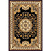 Persian Weavers Rugs Rectangle Kingdom D-141 (Black) 6'x9' IMAGE 1