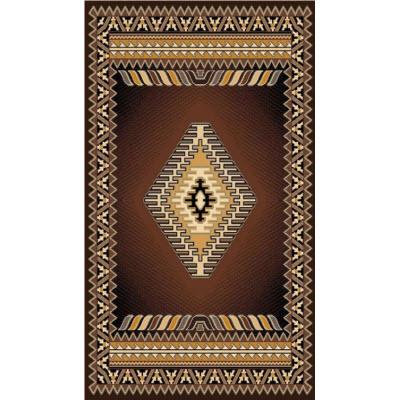 Persian Weavers Rugs Rectangle Kingdom D-143 (Brown) 6'x9' IMAGE 1