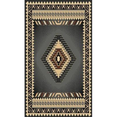 Persian Weavers Rugs Rectangle Kingdom D-143 (Grey) 6'x9' IMAGE 1