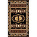 Persian Weavers Rugs Rectangle Kingdom D-144 (Black) 6'x9' IMAGE 1